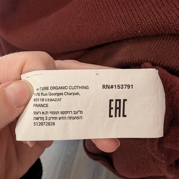 NWOTS Men's Picture Knit Fleece Lined Sweater Marron Large - Picture 5 of 7